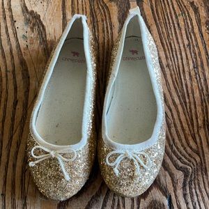 Jcrew ballet slipper glitter gold - Crewcuts